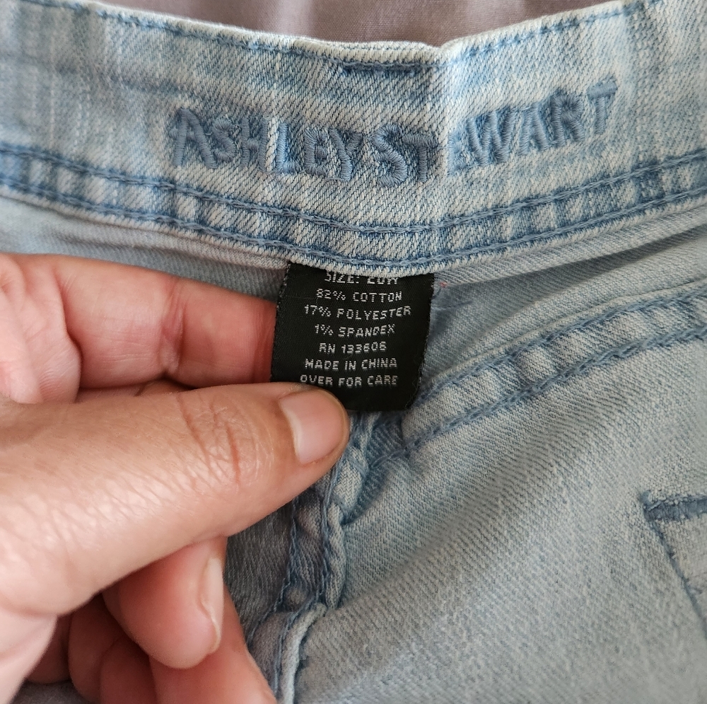 Ashley Stewart light wash jeans